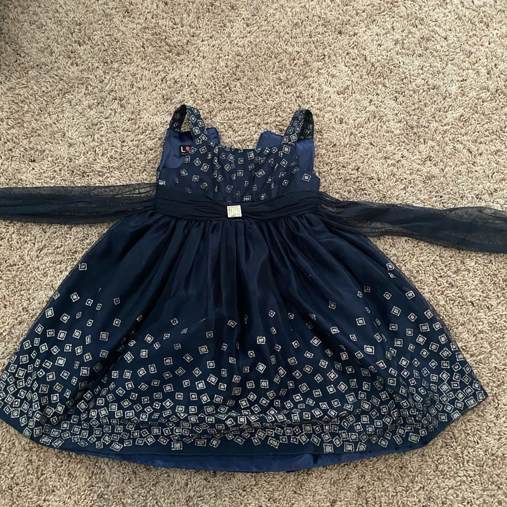 Blue and Silver dress